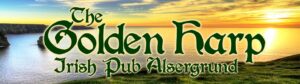Golden harp banner