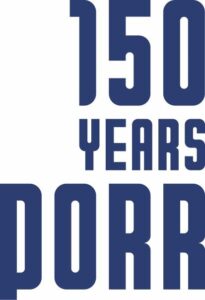150 years porr logo